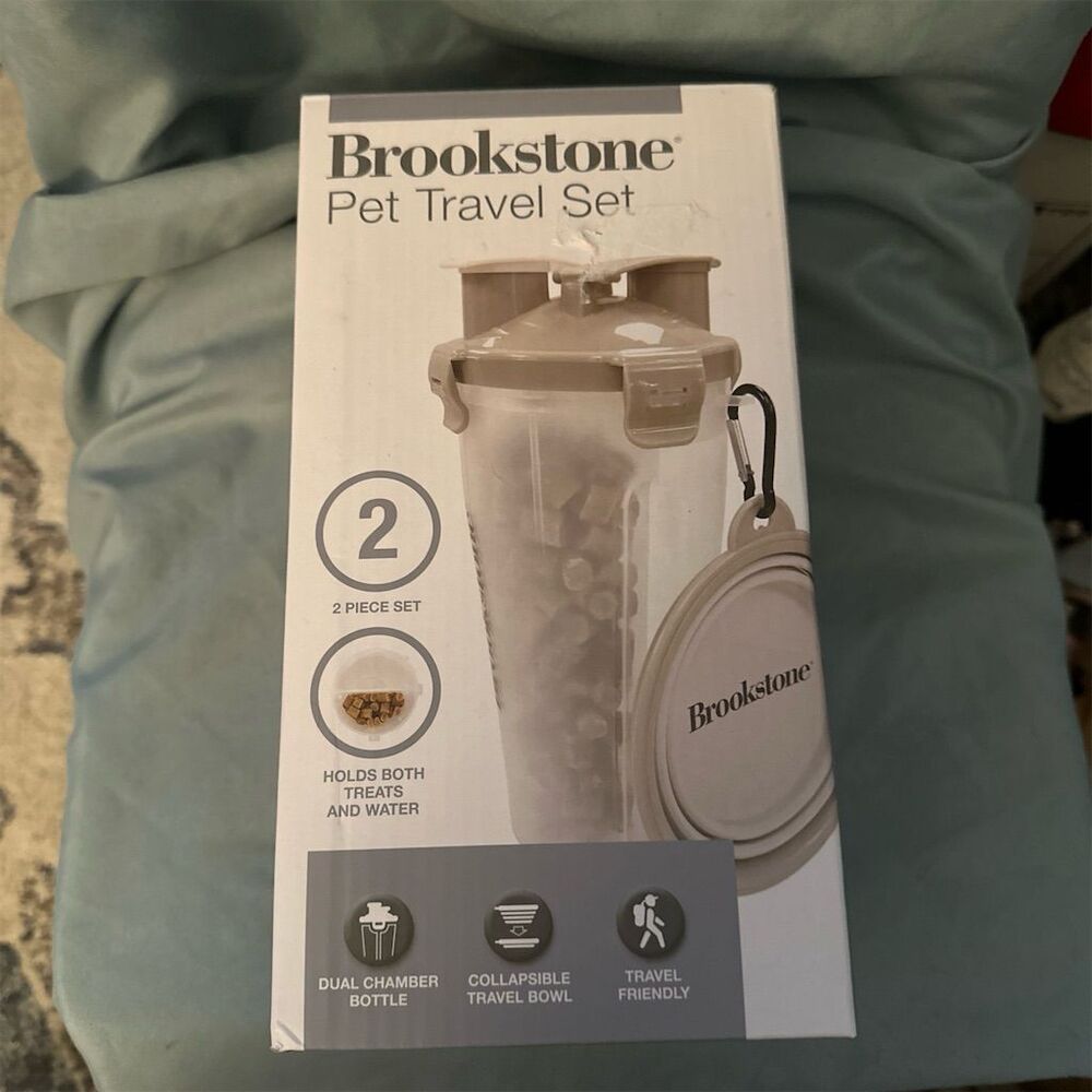 Brookstone Dog Travel Set Multicolor Pet Accessories